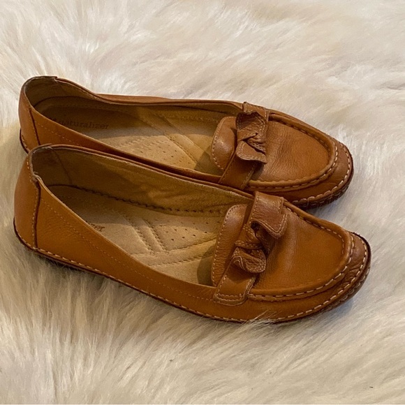 Naturalizer Shoes Women’s Size 9M‎ Levity Leather Slip On Brown - Picture 1 of 9
